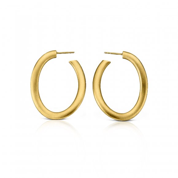 Bands Hoop Curve Earrings 