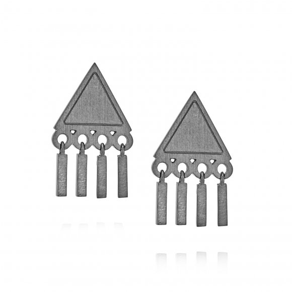 Philosophy Triangle Earrings 