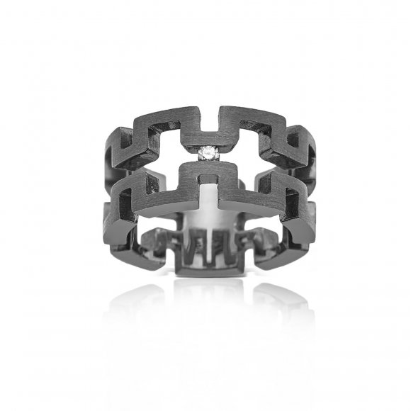 Architects Ring with Diamond