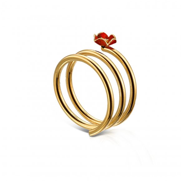 Spiral Flower ring